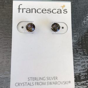 Francesca’s Gray Swarovski Crystal earrings